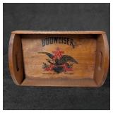 Vintage Budweiser Wooden Serving Tray with Anheuse