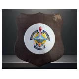 Submarine Squadron 16 Porcelain and Wood Plaque wi