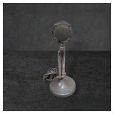 Chrome and Metal Vintage-Style Desktop Microphone,