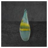 Handblown Glass Vase with Curved Form, 7.25 Inches