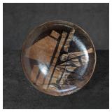 Large Asian-Inspired Ceramic Plate by Antony Pitot