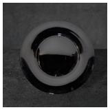 Large Black Amethyst Glass Charger Plate, 12 1/2 i