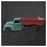 Vintage 1950s Hubley Kiddie Toy Green and Red Dump