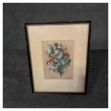 Abstract Flower Forms by Signed Artist, 16 in. x 1