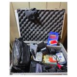 Kroydon Case with Various Cameras, Minolta Flash,
