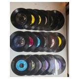 Seventeen 45 RPM Double-Sided Vinyl Records