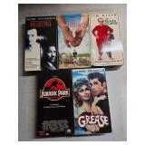 5 VHS Tapes Including 