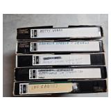 Five Scotch T-120 VHS Tapes with Handwritten Label