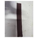 11 Ounces of Brown Zippers in Assorted Lengths