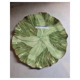Mustardseed & Moonshine Leaf-Themed Ceramic Platte
