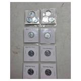 Twelve 1943 Steel War Pennies Including P, D, and