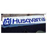 Husqvarna Motorcycles Logo Banner with Blue Print