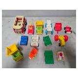 Vintage Fisher Price and Playskool Plastic Toy Veh