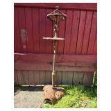Cast Iron Smoking Stand with Decorative Base and C