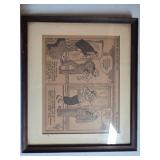 Framed 1937 Comic by Jimmy Hatlo, "They
