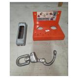 Metal Tool Holder, Hand Rasp, and Swivel Snap Hook