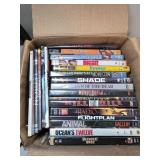 Twenty-One DVDs Featuring Various Movies and Genre