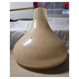 Cream-Colored Vase with Decorative Base Trim