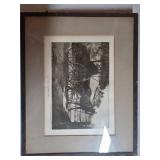 Framed 1906 Print 