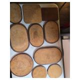 Cork and Wood Hotpads of Various Shapes and Sizes