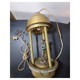 Vintage Oil Rain Lamp with Central Figurine and Go