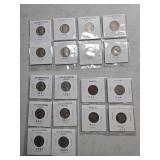 Fourteen Old Jefferson Nickels (1939-1969) and Fou