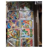 Ten Assorted Marvel and DC Comic Books Featuring A