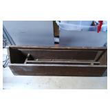 Rectangular Wooden Trough with Divider