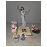 Decorative Christmas Lot with Figurines, Candlehol