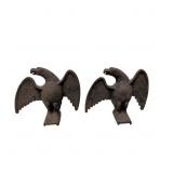 Antique Cast Iron Eagle Snow Guards with Rusted Pa