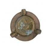 Vintage Metal Masonic Ashtray