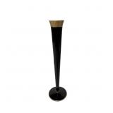 Vintage Tiffin Black Glass Art Deco Bud Vase with