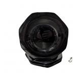 Five Black Amethyst Glass Plates, 9 Inches in Diam