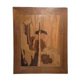 Marquetry Wood Inlay Artwork Titled 
