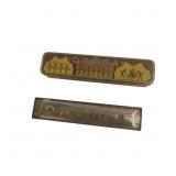 Vintage Opera Harmonica with Decorative Tin Box