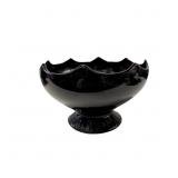 LE Smith Black Amethyst Pedestal Candy Dish with S