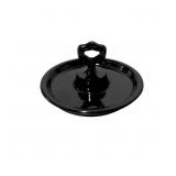 Kelly Smith Black Amethyst Glass Tidbit Tray with
