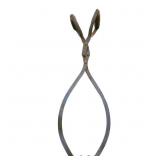 Forged Iron Ice Block Tongs with Wooden Handles