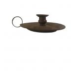 Metal Chamberstick Candle Holder with Finger Loop