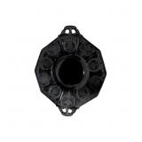 Cambridge Glass Black Amethyst Handled Tray With A