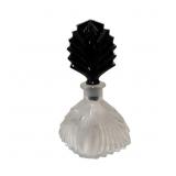 Vintage Art Deco Style Black Fan Top Stoppered Per