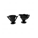 Vintage Black Amethyst Depression Glass Creamer an