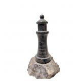 Vintage Cornish Serpentine Stone Lighthouse Sculpt