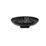 Vintage US Glass Co Black Pedestal Bowl with Strip