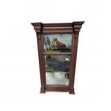 Reverse Painted Federal Style Mirror, 21 1/2 x 12