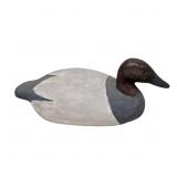 Antique Wooden Canvasback Drake Duck Decoy, 18 in.