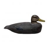 Unb1962ned Folk Art Black Duck Decoy, 18 in. x 8 i