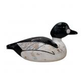 Goldeneye Drake Duck Decoy Folk Art, Hand-Painted,
