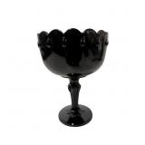 Amethyst Pressed Glass Compote, 7 1/2 in Tall