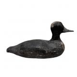 Unmarked Folk Art Hand-Carved Duck Decoy, 15 Inche